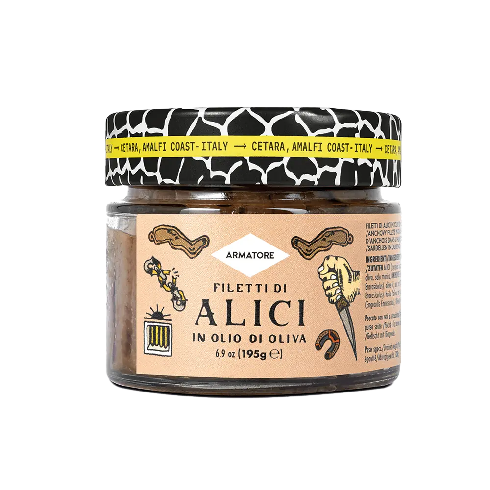 Alici Sardellenfilets von Cetara in Olivenöl