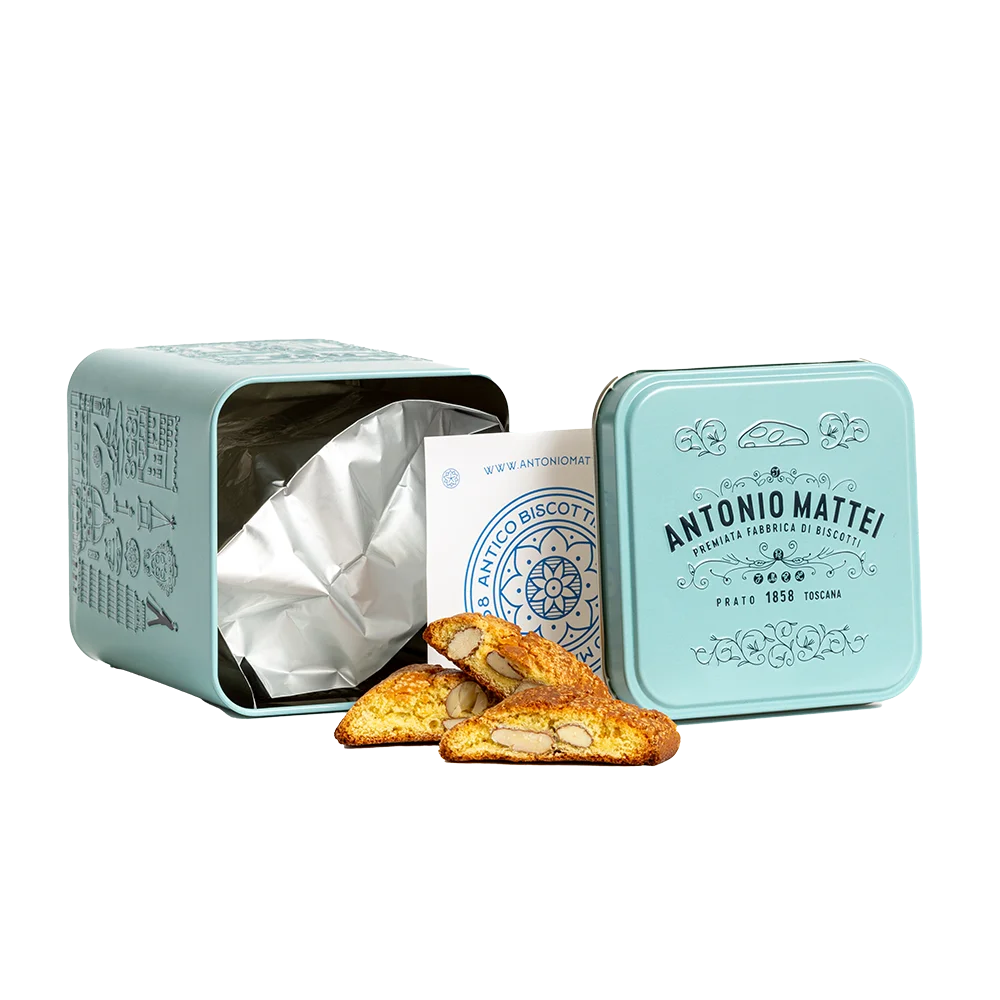 Cantuccini mit Mandeln in Dose Azzurra